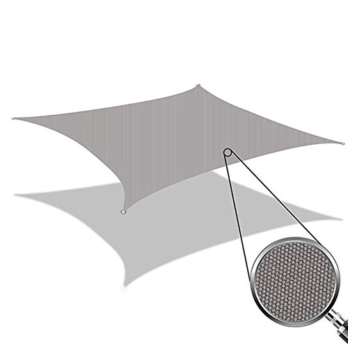 ERPENG Sonnensegel 3.5x3.5m Wetterfest,95% UV Schutz Sonnensegel Wasserdicht Inkl Befestigungsseile Hochwertigem… – Bild 5