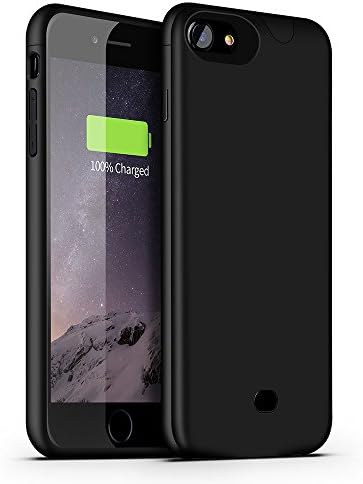 iPhone 7 battery case,CHIYING Ultra Slim Portable Charger (4.7 inch) with 2700mAH Rechargeable Extended Battery Case for iPhone 7 Wireless Charging Protective Battery Pack Case – Black