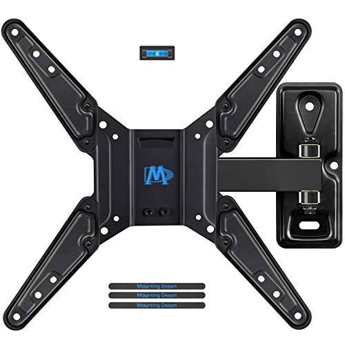 Mounting Dream Full Motion TV Wall Mount Bracket Fits Most of 26-55 Inches LED, LCD TV, Mount with Articulating Arms, 55 LBS Loading Capacity, max VESA 400 x 400mm MD2411-MX
