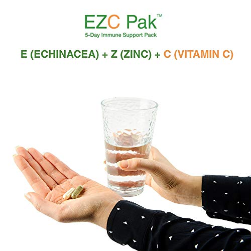 EZC-Active-Pak-Immune-System-Booster-Single-Pack-Echinacea-Zinc-and-Vitamin-C-Gluten-Free-Vegetarian-On-The-Go-Immune-Support-Pack