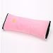LKE Auto Pillow Car Safety Belt Protect Shoulder Pad Adjust Vehicle Seat Belt Cushion for Kids Children (pink)