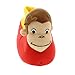 Universal Studios Curious George Little Kids Sock Top Slippers (5-6 M US Toddler, Monkey Red)