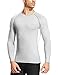 Baleaf Men's Mesh Running Fitness Compression Base layer Long Sleeve Shirts UPF 50+