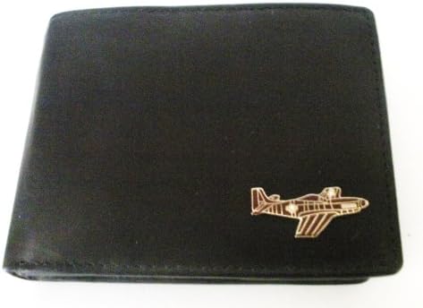P-51 Mustang Men's Bi-fold Italian Leather Men's Wallet