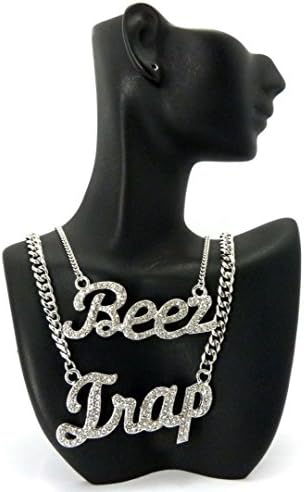 Janestore Fashion Crystal Celebrity Style Beez In The Trap Necklace