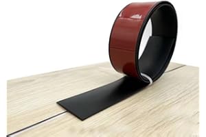 AnRui 2" Wide Floor Transition Strip, Self Adhesive Laminate Edging Trim Strips, Vinyl Flat Divider Flooring Door, Carpet Woo