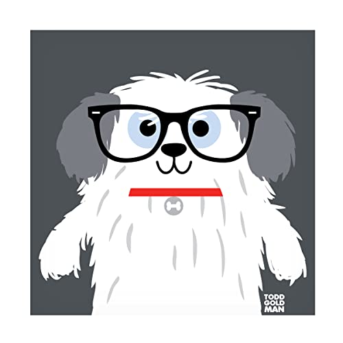 Trademark Fine Art 'Bow Wow Sheepdog' Canvas Art by Todd Art