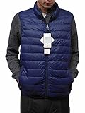 Hawke & Co. Men's Lightweight Down Packable Vest, Medieval Blue, XXL