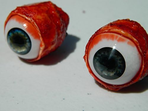 Pair of Realistic Life size Bloody Eye Poppers for Masks or Skulls - Halloween props - FL02