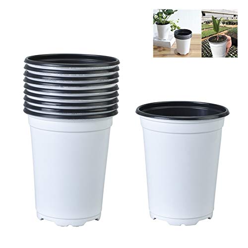 NBDKT 72 Packs 5.3 inch Deep Plastic Plant Nursery Pots Seed Starting
