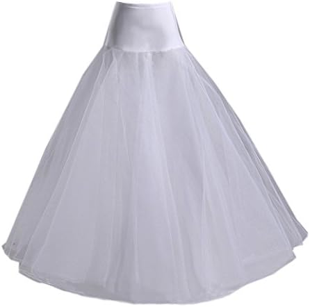 Kmformals Women's a Line Petticoats Wedding Dresses Ball Gown Underskirt Slips … White