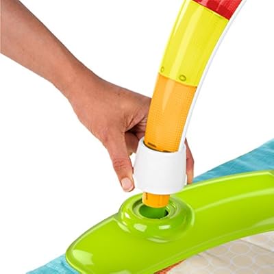 bright starts 2 in 1 laugh & lights activity gym and saucer