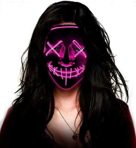 LED Purge Mask - Aditomo Halloween mask LED mask Light Up mask for Halloween Festival Party Costume