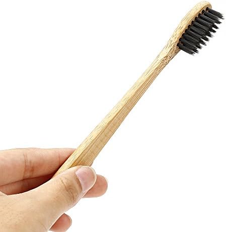 MAIKALUN Toothbrush with Bamboo Charcoal,100% Organic,Anti-Bacterial and Cleansing Toothbrush