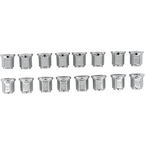 ITP Lug Nuts - 12mm, Flat Base, 17mm Head - Chrome ALUG16BX