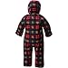 Columbia Kid's Snowtop Ii Bunting Outerwear, Mountain Red Lumberjack Plaid, 6-12 months