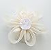 Coolr Fascinator Hair Clip Cocktail Headwear Flower Bridal Headpieces (Beige)