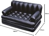 Bestway Pavillo 75054-17 5-in-1 Double Air Bed Couch Black 188 x 152 cm view 7