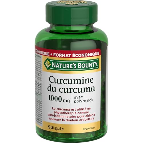 NATURE'S BOUNTY Turmeric Curcumin Plus Black Pepper, 1000 mg, Anti-inflammatory, Capsules, 108.9 g