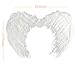 AISHN Angel Wings Feather Cosplay Halloween Party Costumes for Kids Adults Women White