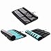 BAGSMART Double-sided Hanging Jewelry Organizer Roll for Earrings, Necklaces, Rings, Blue