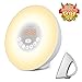 Sunrise Alarm Clock, Wake Up Light with 6 Nature Sounds, FM Radio, Color Light, Bedside Sunrise Simulator (White)