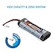 Tenergy 7.2V Flat NiMH Battery Pack for RC Car, High Capacity 6-Cell 3800mAh Rechargeable Battery Pack, Replacement Hobby Battery Pack with Standard Tamiya Connectors