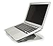 Aidata LHA-3 LAPstand Aluminum Portable Laptop Ultrastand, Silver, Adjustable Platform with 6 Viewing Angles, 20, 22.5, 25, 35, 40 and 45