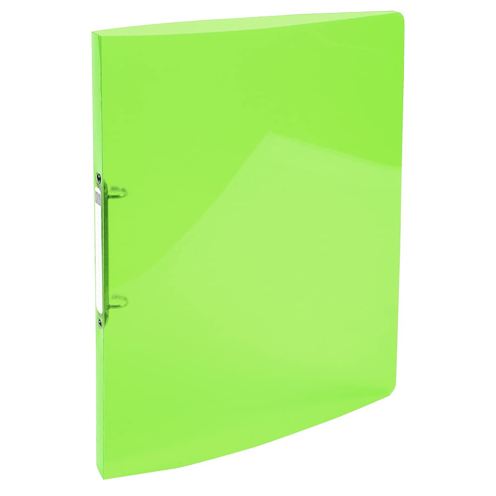 Exacompta - Ref. 54673E - Iderama flexible PP binder - 2 round rings, diameter 15 mm - Spine 20 mm - External dimensions: 32 x 25 cm - A4 file format - Colour: anise green โ image 1
