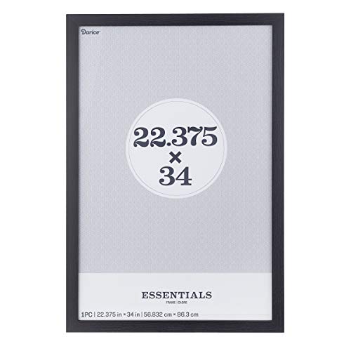 Darice Essentials Frame Black, Wood, 22.375 x 34 Inches