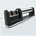 Knife Sharpener, High Grade Knife Sharpener with 2 Stage Coarse and Extra-Fine Sharpening System for Steel and Ceramic Knives in all Sizes, Black Color