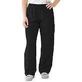 Medline PerforMAX Tall Elastic Waist Scrub Pants Black