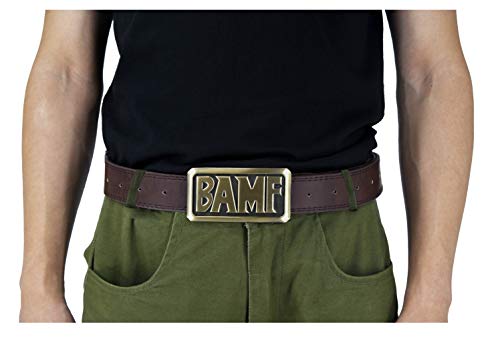 DAZCOS Adjustable Brown Mccree Tan Cosplay Belt with Bronze Buckle (Brown Style1)