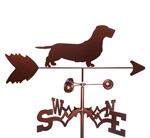 Hand Made WIREHAIRED DACHSHUND Dog Weathervane ~NEW~