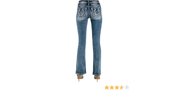 Miss Me Women's Pieced Denim Horseshoe 