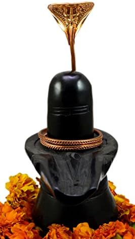 Amazing India Stone Shiva Lingam Shivling, Black, Standard