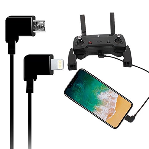 Dji Spark / mavic pro platinum Remote Controller Connector Converter Adapter Cable for iPhone and iPad , Mavic pro Spark Accessories