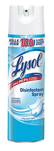 LYSOL Brand Crisp Linen Scent Disinfectant Spray, 19 Ounce - 12 per case