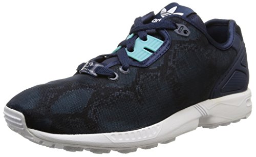 Adidas Women's ZX Flux Decon W, SNAKESKIN-INDIGO/NAVY/WHITE, 6 US