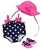 Sophia's Polka Dot Bathing Suit Set for 15'' Dolls, Navy/Pink