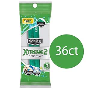 Amazon.com: Schick Xtreme 2 Disposable Razors for Men, 2 Count - Pack ...