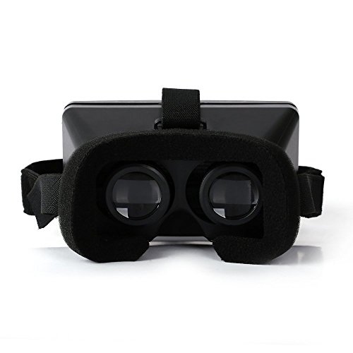 Arunnerstm 360 Degree Viewing Immersive Vizor 3D Virtual Reality Headset For 3D Movies And Games Portable 3D Vr Glasses For 4 To 5.7 Inch Smartphones, Iphone 6/6S/6Plus, Samsung Galaxy S6 Edge - Black (740030645795)