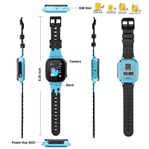 image for YIHOO Kids Waterproof Smartwatches Phone - LBS Tracker Locator Touch S