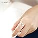ELBLUVF 925 Sterling Silver Elephant Animal Lucky Ring Jewelry Bridesmaid Gift Favor
