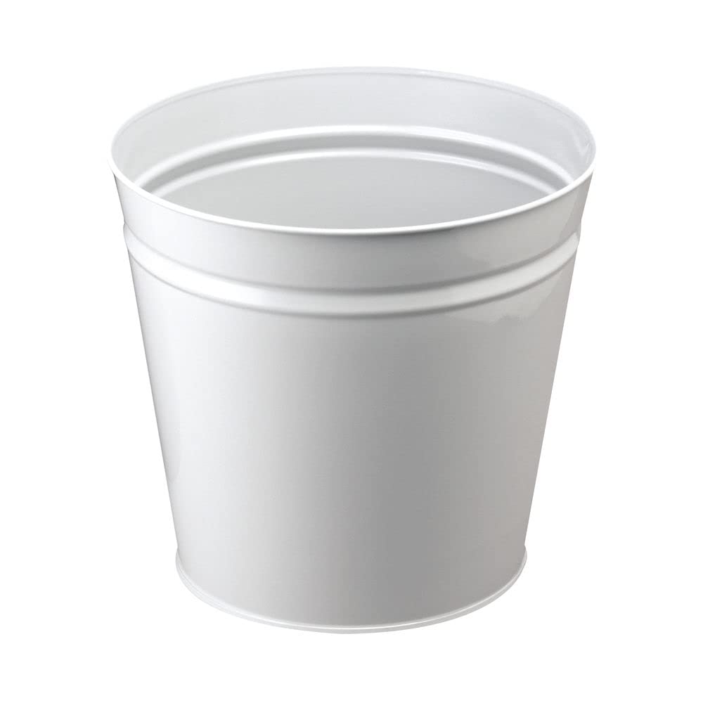 Q-Connect Metal Waste Bin 15 Litre Grey