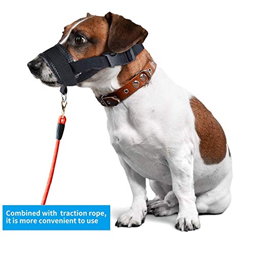 Bozal Ajustable Y Suave Para Perros Grandes, Medianos Y Pequeños – Cubreboca Transpirable Con Diseño Hueco Para Beber Y Jadear, Ideal Para Paseos Y Entrenamiento