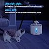 Aerb-Cat-Water-Fountain-Pet-Drinking-Fountain-Cat-Fountain-Ultra-Quiet-with-Night-light-and-3-Carbon-Filters-24L Aerb Cat Water Fountain, Pet Drinking Fountain: Cat Fountain Ultra-Quiet with Night light and 3 Carbon Filters, 2.4L