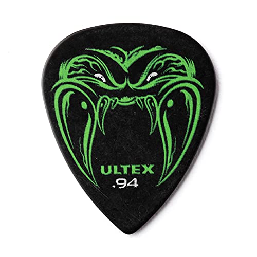 JIM DUNLOP Plektrum Ultex Hetfield's Black Fang 0,94mm 24 Stück, Schwarz
