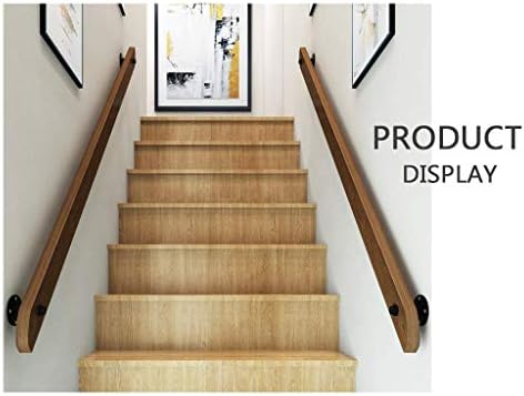 Wall Mounted Banister Rail Support Non Slip Wood Stair Home