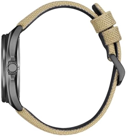 Eco-Drive - Relógio solar para homens com 40 mm de diâmetro e tâmara em diferentes variantes, creme, moderno